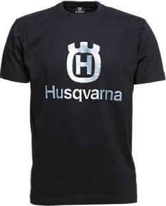 Husqvarna T-Shirt, navy - big logo S in the group Forest / Brushcutters / Protective Equipments / Workwear / Workwear / Accessories at Entreprenadbutiken (1016371-48)