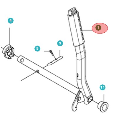 Lifting Lever Assy 5010653-01 in the group  at Entreprenadbutiken (5010653-01)