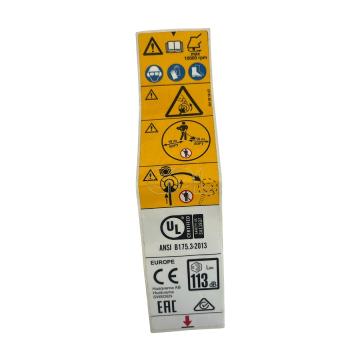 Warning Decal 5010818-02 in the group at Entreprenadbutiken (5010818-02)