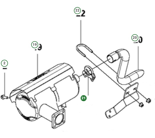 Clamp Assy Exhaust Diameter 35 in the group  at Entreprenadbutiken (5011522-02)