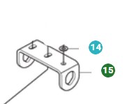 Bracket, Holder Rear Wheel Axle 5013213-01 in the group  at Entreprenadbutiken (5013213-01)