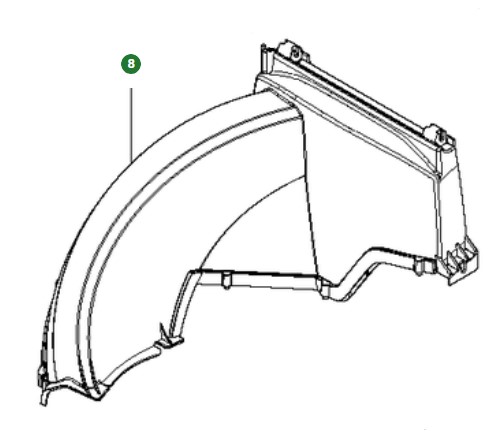 Ejection Pipes 5019675-01 in the group at Entreprenadbutiken (5019675-01)