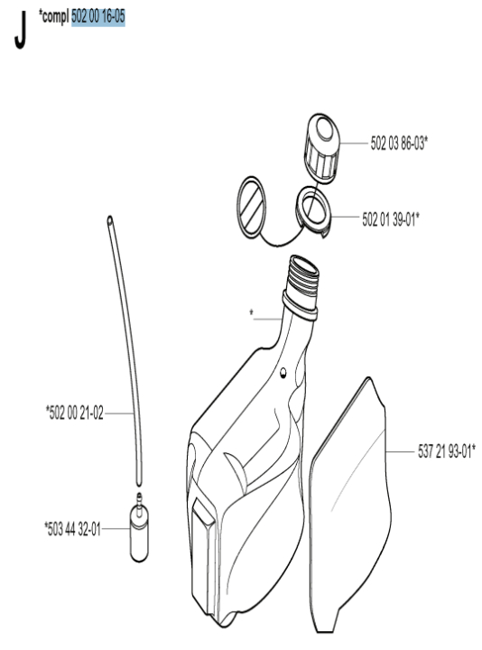 Fuel tank in the group at Entreprenadbutiken (5020016-05)