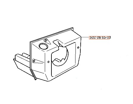 Fuel tank Jonsered RS40, RS51, RS52 in the group  at Entreprenadbutiken (5020865-03)