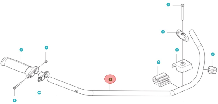 Handlebar 325Ir 5021995-05 in the group  at Entreprenadbutiken (5021995-05)