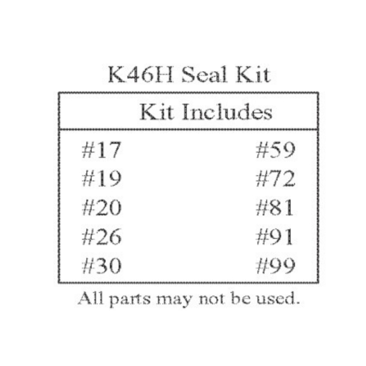 K46 & T40 Seal Kit (All Models in the group  at Entreprenadbutiken (5024533-01)