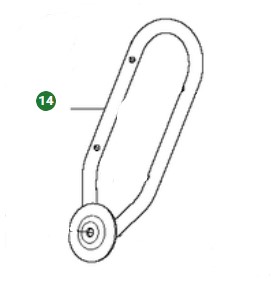 U-Part For O-Htg Pro Without Hole 5029035-02 in the group at Entreprenadbutiken (5029035-02)
