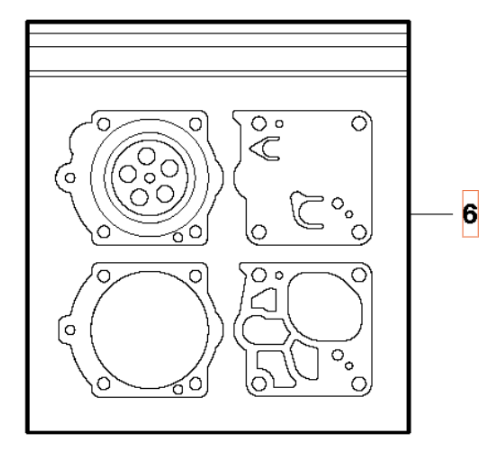 Gasket Kit Carburetors in the group at Entreprenadbutiken (5035974-03)