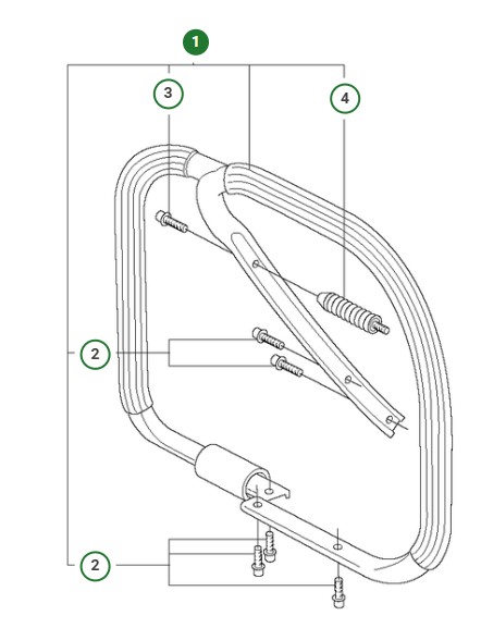 Handle Bracket,Wa G 5036286-02 in the group at Entreprenadbutiken (5036286-02)