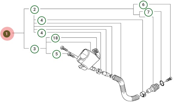 Hose Kit 5050955-03 in the group  at Entreprenadbutiken (5050955-03)