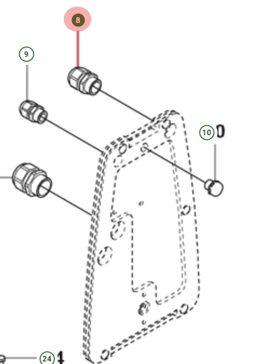 Cable Entry M20X1.5 5055269-02 in the group at Entreprenadbutiken (5055269-02)