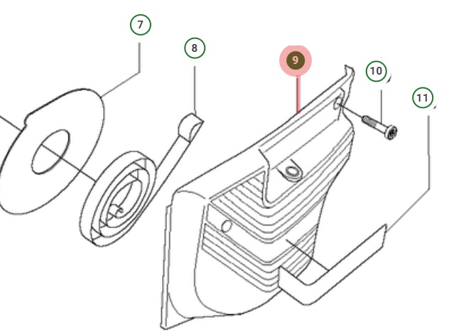 Starter Cover 5062558-02 in the group  at Entreprenadbutiken (5062558-02)