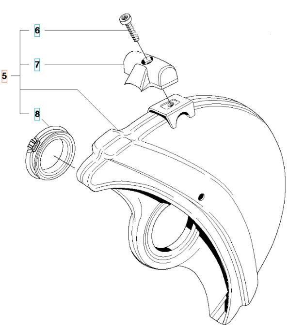 Blast protection Kpl Chrome 12 in the group  at Entreprenadbutiken (5063405-01)