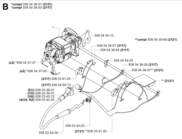 Engine 5080436-51 in the group  at Entreprenadbutiken (5080436-51)