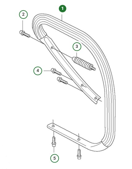 Front handle assembly not heated in the group  at Entreprenadbutiken (5224288-03)