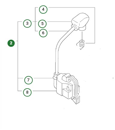 Ignition module Jonsered BC2043, GC2053 in the group  at Entreprenadbutiken (5231028-01)