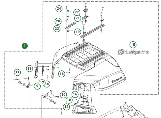 ENGINE HOOD ASSY WITH HINGES & in the group  at Entreprenadbutiken (5293548-07)