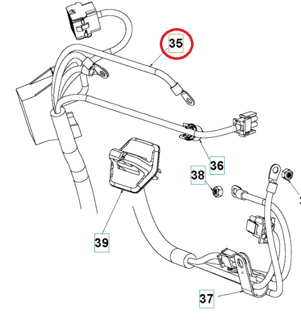 Wiring Lower - Chassis Efi Ra in the group  at Entreprenadbutiken (5293604-01)