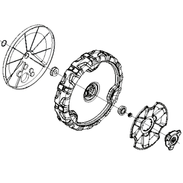 Front Wheel 5295956-01 in the group  at Entreprenadbutiken (5295956-01)