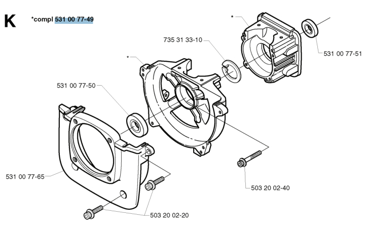 Crankcase 5310077-49 in the group  at Entreprenadbutiken (5310077-49)