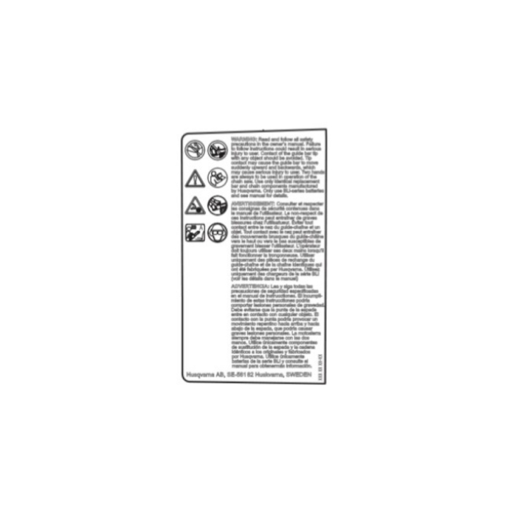 Label Warning 5310819-01 in the group at Entreprenadbutiken (5310819-01)