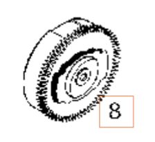 Manual Start Flywheel Assy 5324292-36 in the group at Entreprenadbutiken (5324292-36)