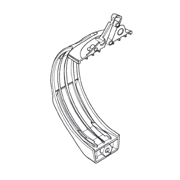 Handle holder left, D130 husqv in the group at Entreprenadbutiken (5352897-01)