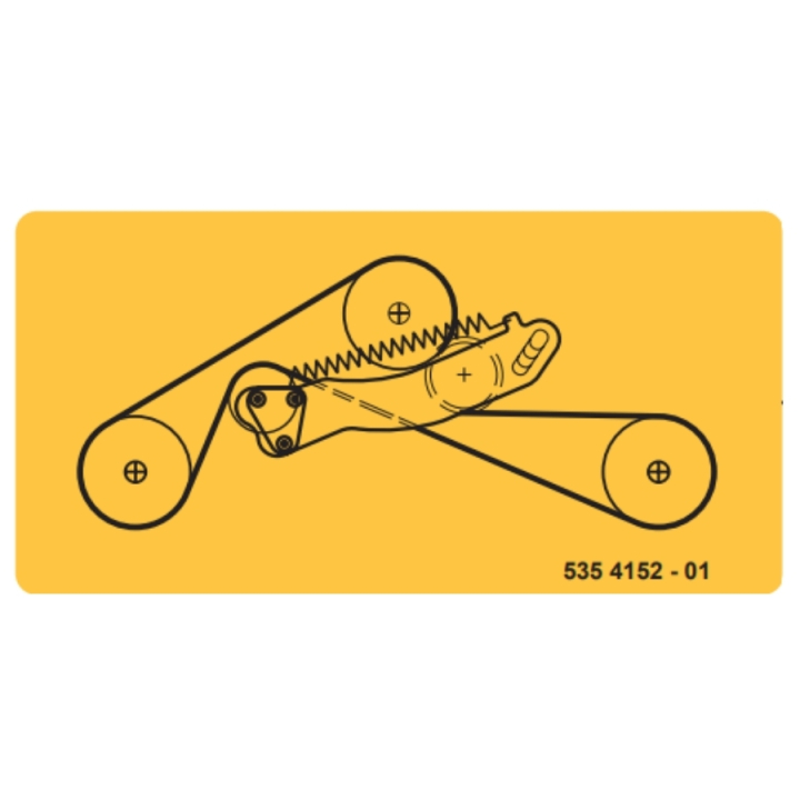 Sticker Belt tensioning in the group at Entreprenadbutiken (5354152-01)