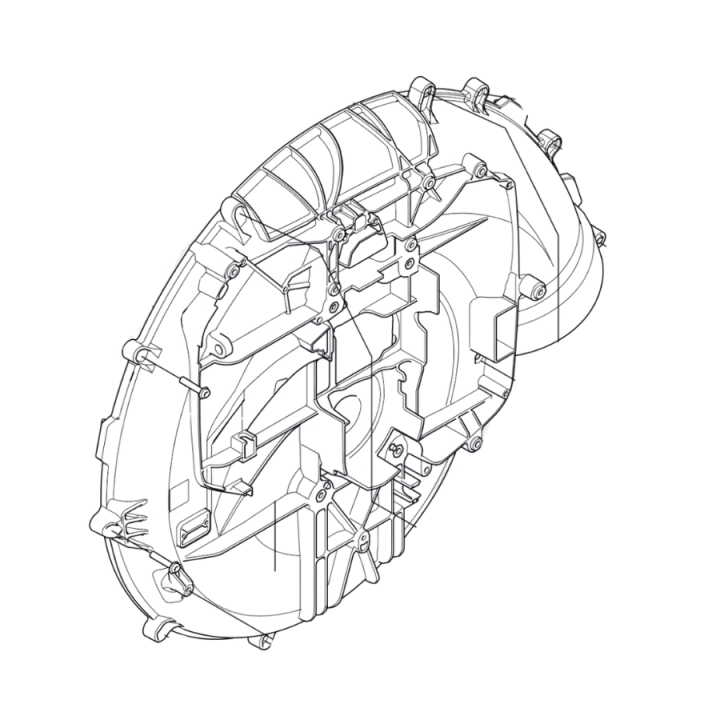 Fan housing half engine side h in the group at Entreprenadbutiken (5354670-01)