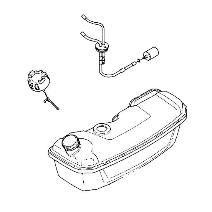 Fuel tank assembly 79CC, blower hu in the group at Entreprenadbutiken (5355109-01)