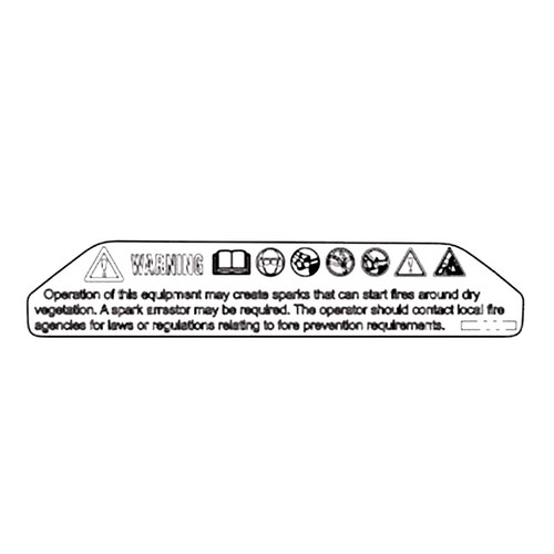 Decal Warning, T540Xp Mark3! in the group at Entreprenadbutiken (5360309-01)