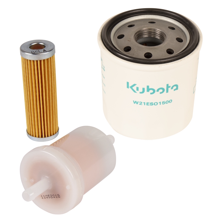 Maintenance kit with engine oil filter, pre fuel filter, fuel filter - every 100h (200h commercial) in the group  at Entreprenadbutiken (5360480-02)