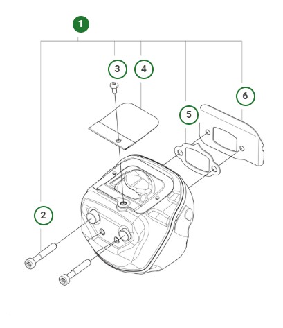 Silencer kit 564XPG in the group at Entreprenadbutiken (5361817-01)