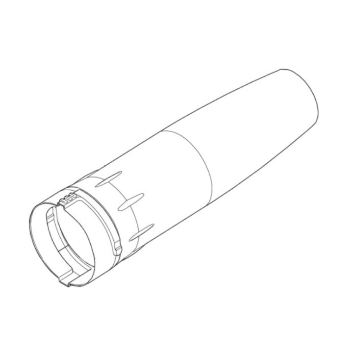 Pipe end D130 Husqvarna in the group at Entreprenadbutiken (5368656-01)