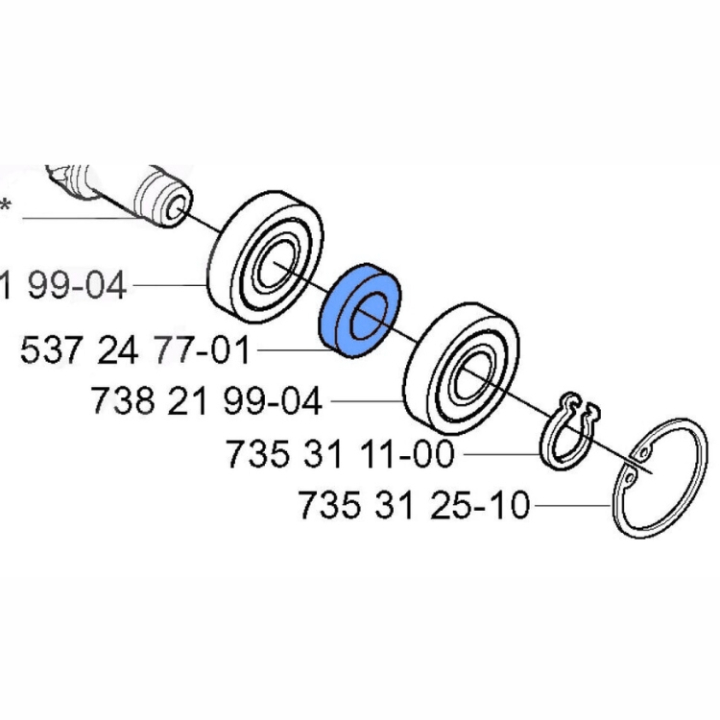 Spacer Sleeve 5372477-01 in the group  at Entreprenadbutiken (5372477-01)