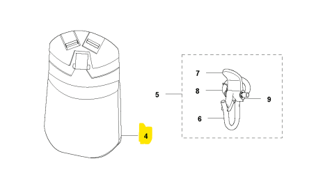 Hip pad 5372759-01 in the group  at Entreprenadbutiken (5372759-01)