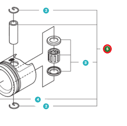 Piston Assy Diam,32 in the group at Entreprenadbutiken (5375367-02)