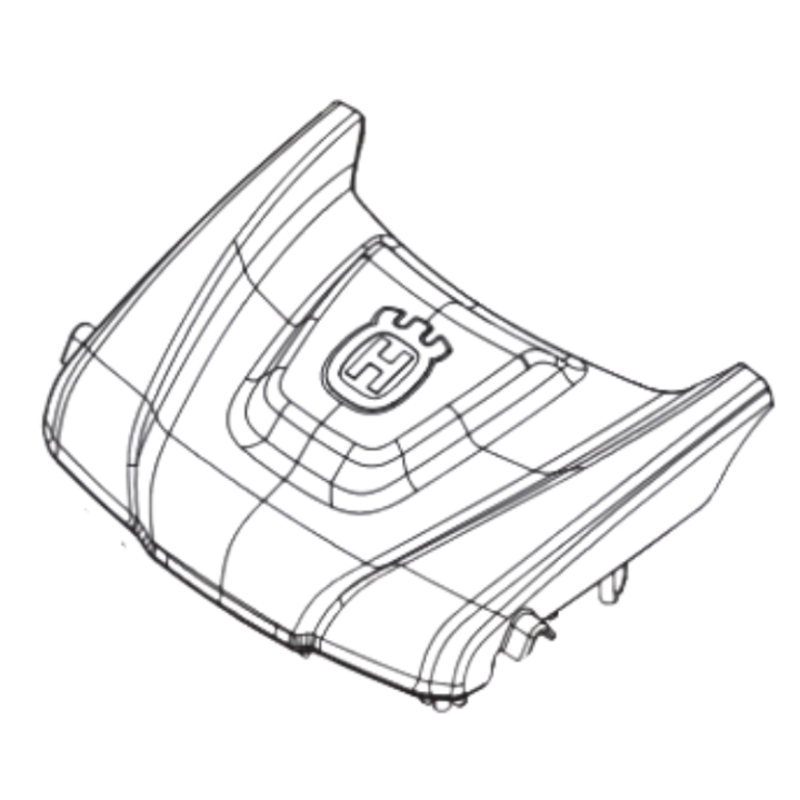 Front Cover With Husqvarna Dec 5375696-02 in the group  at Entreprenadbutiken (5375696-02)