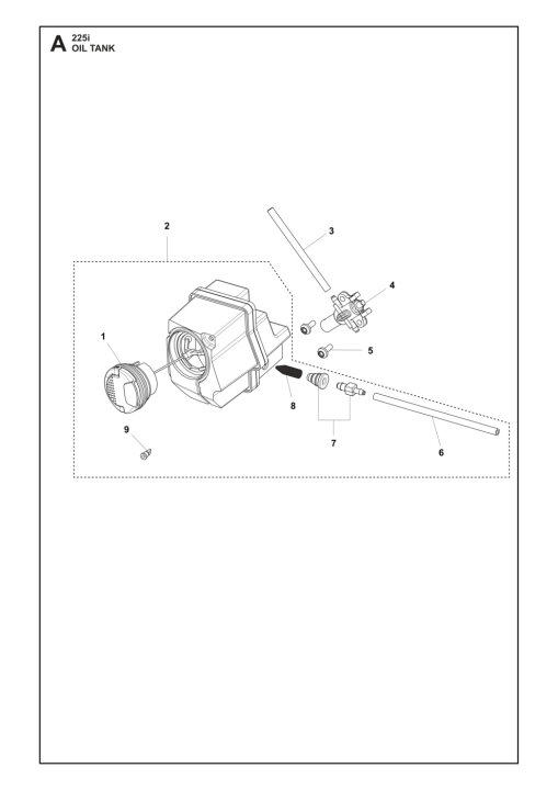 Tank Assy 225I Servicer Parts 5376482-01 in the group at Entreprenadbutiken (5376482-01)