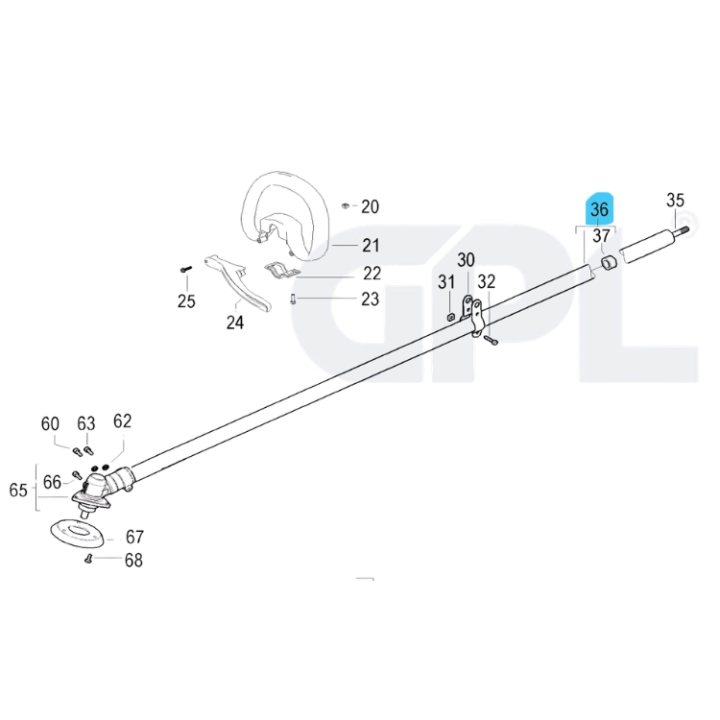 Rigging Pipe 5382424-42 in the group at Entreprenadbutiken (5382424-42)