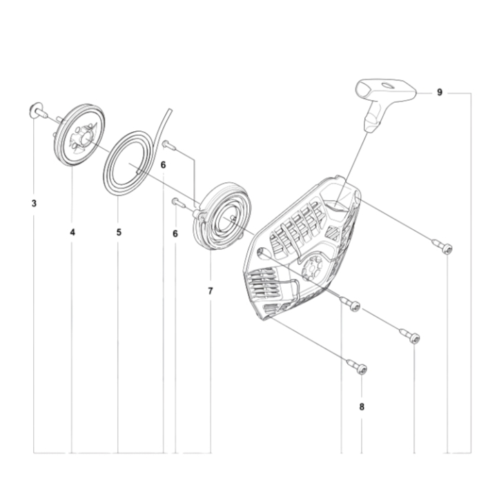 Starter Husqvarna 564XP in the group  at Entreprenadbutiken (5402235-01)
