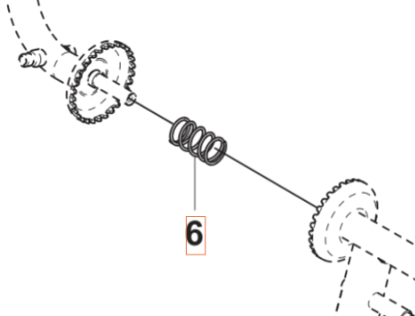 Throttle Spring 5449816-01 in the group  at Entreprenadbutiken (5449816-01)