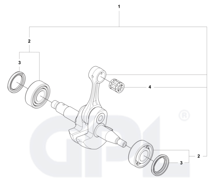 Crankshaft kit 564XPG in the group  at Entreprenadbutiken (5460587-01)