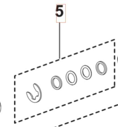 Gasket Adapter System Gaskets 5460930-01 in the group  at Entreprenadbutiken (5460930-01)