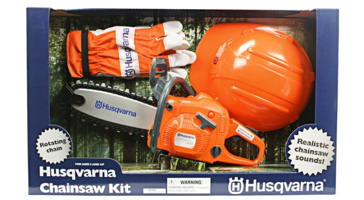 Husqvarna forestry kit for kids – chainsaw, helmet, gloves in the group Garden / Toys at Entreprenadbutiken (5462766-01)
