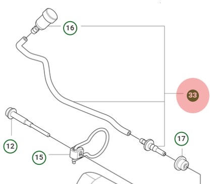 Breather Hose Assy T540Xp Mark in the group  at Entreprenadbutiken (5465437-01)