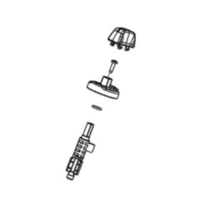 Switch knob axle and O-ring in the group at Entreprenadbutiken (5473679-01)