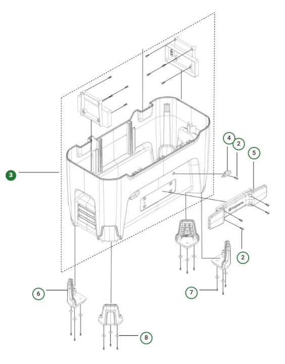 Housing assembly spare part kit in the group at Entreprenadbutiken (5475685-01)