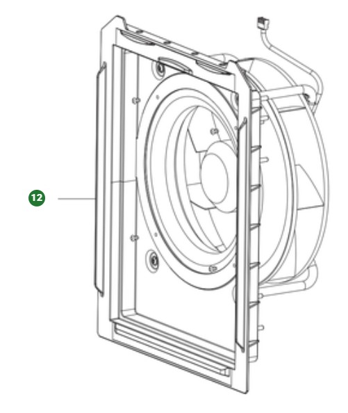 Fan motor assembly fan kit a 45 (2 in the group at Entreprenadbutiken (5475711-01)