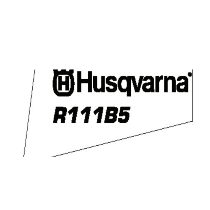 Decal Husqvarna R111B5 in the group at Entreprenadbutiken (5752531-02)